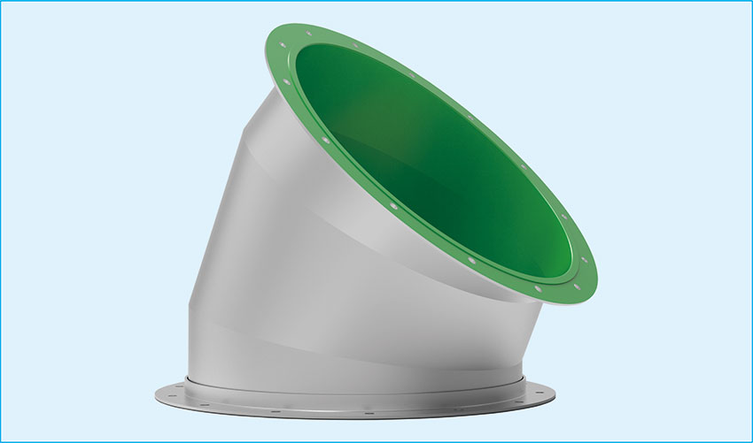 45°焊（hàn）接彎頭（內襯ETFE）
